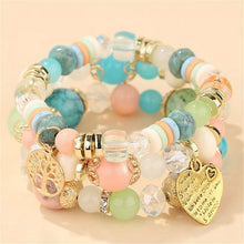 Load image into Gallery viewer, Bohemian Multicolor Crystal Beads Rope Bracelets