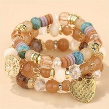Load image into Gallery viewer, Bohemian Multicolor Crystal Beads Rope Bracelets