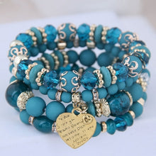 Load image into Gallery viewer, Bohemian Multicolor Crystal Beads Rope Bracelets