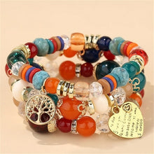 Load image into Gallery viewer, Bohemian Multicolor Crystal Beads Rope Bracelets