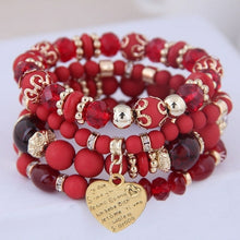 Load image into Gallery viewer, Bohemian Multicolor Crystal Beads Rope Bracelets