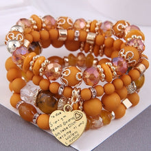 Load image into Gallery viewer, Bohemian Multicolor Crystal Beads Rope Bracelets