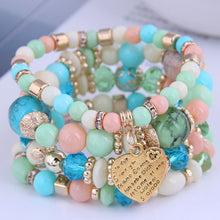 Load image into Gallery viewer, Bohemian Multicolor Crystal Beads Rope Bracelets