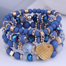 Load image into Gallery viewer, Bohemian Multicolor Crystal Beads Rope Bracelets
