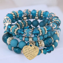 Load image into Gallery viewer, Bohemian Multicolor Crystal Beads Rope Bracelets