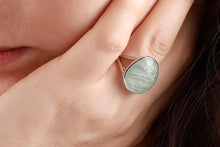 Load image into Gallery viewer, real 925 sterling silver gemstone rings natural amazonite - Sophornlilly