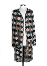 Load image into Gallery viewer, RTS Teal Argyle Favorite Cardigan