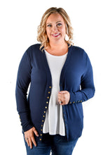 Load image into Gallery viewer, RTS! Navy Snap Cardigan