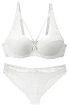 Load image into Gallery viewer, New Sexy Hollow Products Out Bras Thongs Lingerie Set BCD