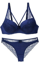 Load image into Gallery viewer, New Sexy Hollow Products Out Bras Thongs Lingerie Set BCD