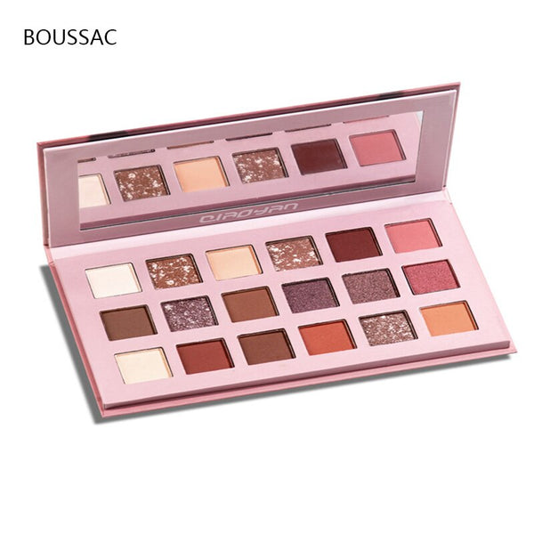 Desert Rose Gold 18 Matte Color Luster Eyeshadow Palette Nude Makeup