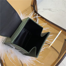 Load image into Gallery viewer, Diamond Bag Bucket Bag Women Evening Bag Ins Chain Ostrich Hair