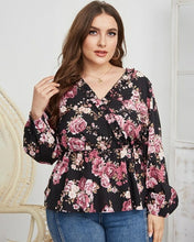 Load image into Gallery viewer, Diiwii Women Fashion Clothing Casual Printing Blouse Shirt Autumn Long