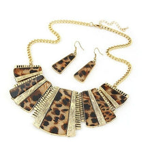 Load image into Gallery viewer, Diomedes Jewelry Temperament Womens Mixed Style Bohemia Leopard Bib