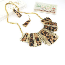 Load image into Gallery viewer, Diomedes Jewelry Temperament Womens Mixed Style Bohemia Leopard Bib