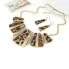 Load image into Gallery viewer, Diomedes Jewelry Temperament Womens Mixed Style Bohemia Leopard Bib