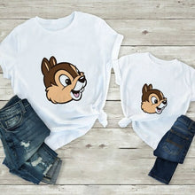 Load image into Gallery viewer, Disney Chip And Dale Cartoon Family Matching Clothes Casual Father Son