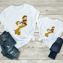Load image into Gallery viewer, Disney Chip And Dale Cartoon Family Matching Clothes Casual Father Son