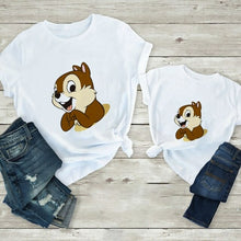 Load image into Gallery viewer, Disney Chip And Dale Cartoon Family Matching Clothes Casual Father Son