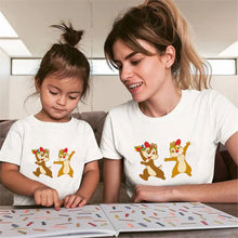 Load image into Gallery viewer, Disney Chip And Dale Cartoon Family Matching Clothes Casual Father Son