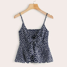 Load image into Gallery viewer, Dots Solid Color Loose Tank Summer Breathable Women's Tops Flowers