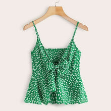 Load image into Gallery viewer, Dots Solid Color Loose Tank Summer Breathable Women's Tops Flowers