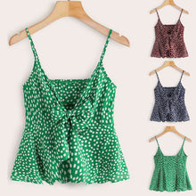 Load image into Gallery viewer, Dots Solid Color Loose Tank Summer Breathable Women's Tops Flowers