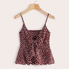 Load image into Gallery viewer, Dots Solid Color Loose Tank Summer Breathable Women's Tops Flowers