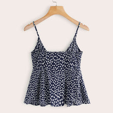 Load image into Gallery viewer, Dots Solid Color Loose Tank Summer Breathable Women's Tops Flowers