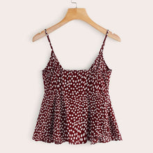 Load image into Gallery viewer, Dots Solid Color Loose Tank Summer Breathable Women's Tops Flowers