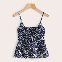 Load image into Gallery viewer, Dots Solid Color Loose Tank Summer Breathable Women's Tops Flowers