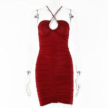 Load image into Gallery viewer, Double Layers Mesh Bodycon Summer Dress Lady Off Shoulder Sexy Bodycon - Sophornlilly