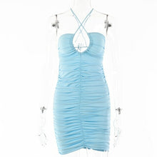 Load image into Gallery viewer, Double Layers Mesh Bodycon Summer Dress Lady Off Shoulder Sexy Bodycon - Sophornlilly