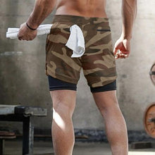 Load image into Gallery viewer, Double layer Jogger Running Shorts Men 2 in 1 Gyms Fitness Short Pants - Sophornlilly