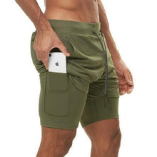 Load image into Gallery viewer, Double layer Jogger Running Shorts Men 2 in 1 Gyms Fitness Short Pants - Sophornlilly
