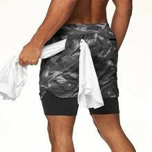 Load image into Gallery viewer, Double layer Jogger Running Shorts Men 2 in 1 Gyms Fitness Short Pants - Sophornlilly