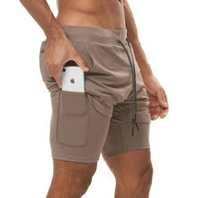 Load image into Gallery viewer, Double layer Jogger Running Shorts Men 2 in 1 Gyms Fitness Short Pants - Sophornlilly