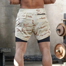 Load image into Gallery viewer, Double layer Jogger Running Shorts Men 2 in 1 Gyms Fitness Short Pants - Sophornlilly