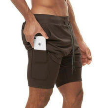 Load image into Gallery viewer, Double layer Jogger Running Shorts Men 2 in 1 Gyms Fitness Short Pants - Sophornlilly