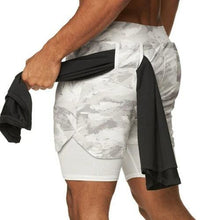 Load image into Gallery viewer, Double layer Jogger Running Shorts Men 2 in 1 Gyms Fitness Short Pants - Sophornlilly