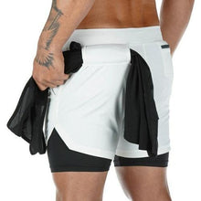 Load image into Gallery viewer, Double layer Jogger Running Shorts Men 2 in 1 Gyms Fitness Short Pants - Sophornlilly