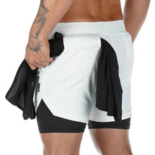 Load image into Gallery viewer, Double layer Jogger Running Shorts Men 2 in 1 Gyms Fitness Short Pants - Sophornlilly