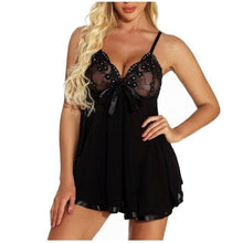 Load image into Gallery viewer, Dress Corset Underwear Women Set Sexy Plus Size Lingerie Lace Bow