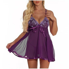 Load image into Gallery viewer, Dress Corset Underwear Women Set Sexy Plus Size Lingerie Lace Bow