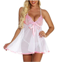 Load image into Gallery viewer, Dress Corset Underwear Women Set Sexy Plus Size Lingerie Lace Bow