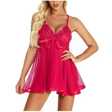 Load image into Gallery viewer, Dress Corset Underwear Women Set Sexy Plus Size Lingerie Lace Bow