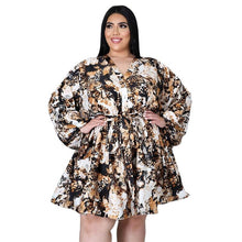 Load image into Gallery viewer, Women Clothing Long Sleeve Floral Print Dress