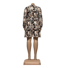 Load image into Gallery viewer, Women Clothing Long Sleeve Floral Print Dress