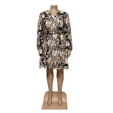Load image into Gallery viewer, Women Clothing Long Sleeve Floral Print Dress