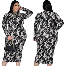 Load image into Gallery viewer, Women Clothing Zip Crew Neck Long Sleeve Dress Elegant